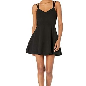 French Connection strappy stretch mini black 12